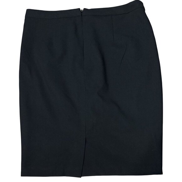 Trina Turk Black Button-Front Pencil Skirt Size 6 - Picture 2 of 4